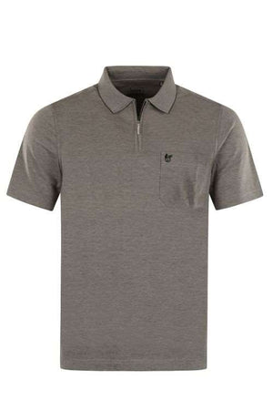 Hajo polo shirt zip silver