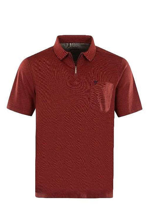 Hajo polo shirt zip lava