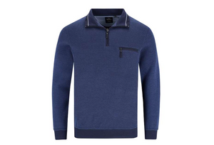 Hajo 26222 / 638 1/4 zip blue