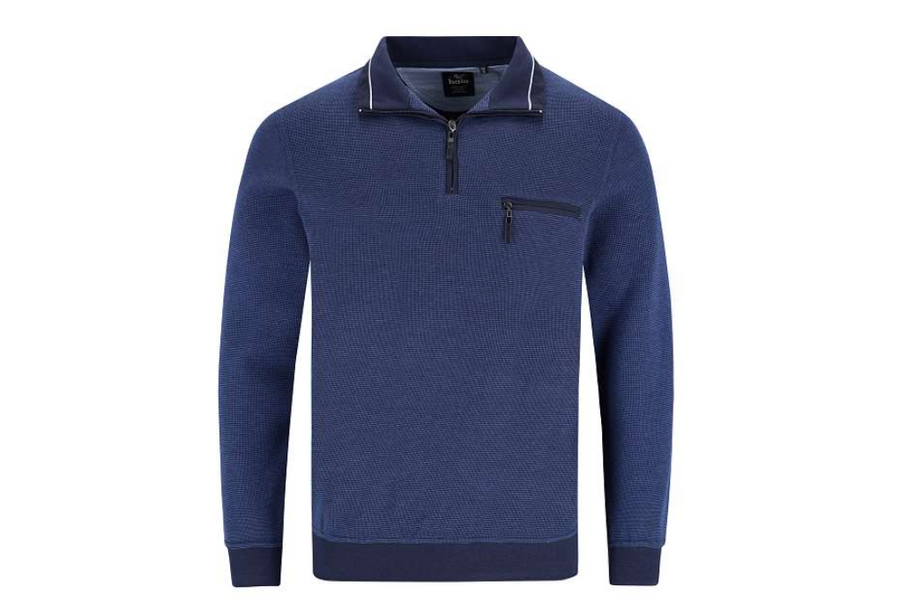 Hajo 26222 / 638 1/4 zip blue