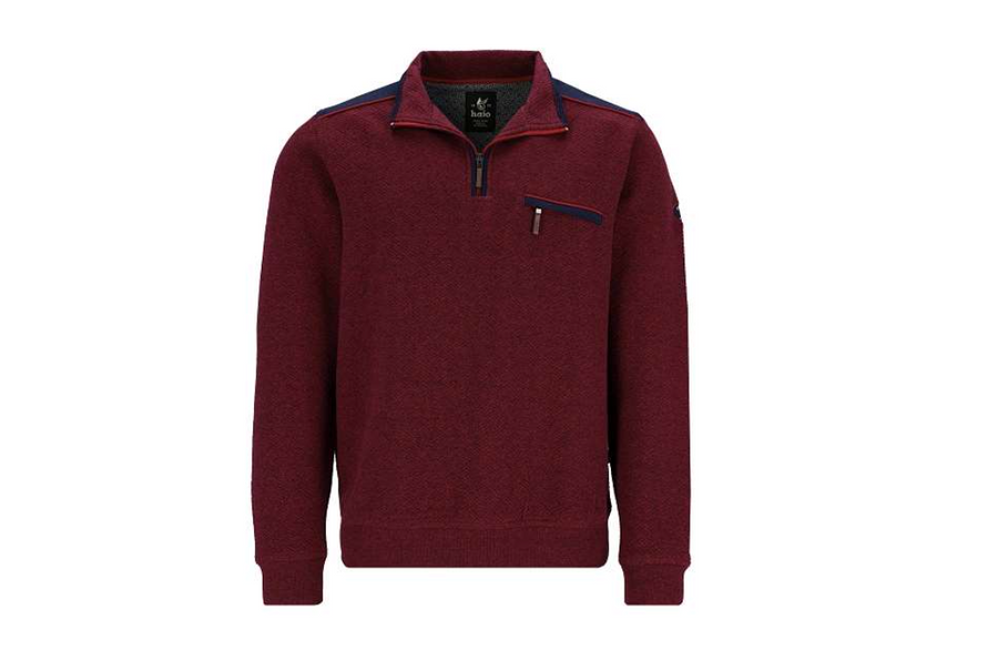 Hajo 27641 / 302 wine 1/4 zip